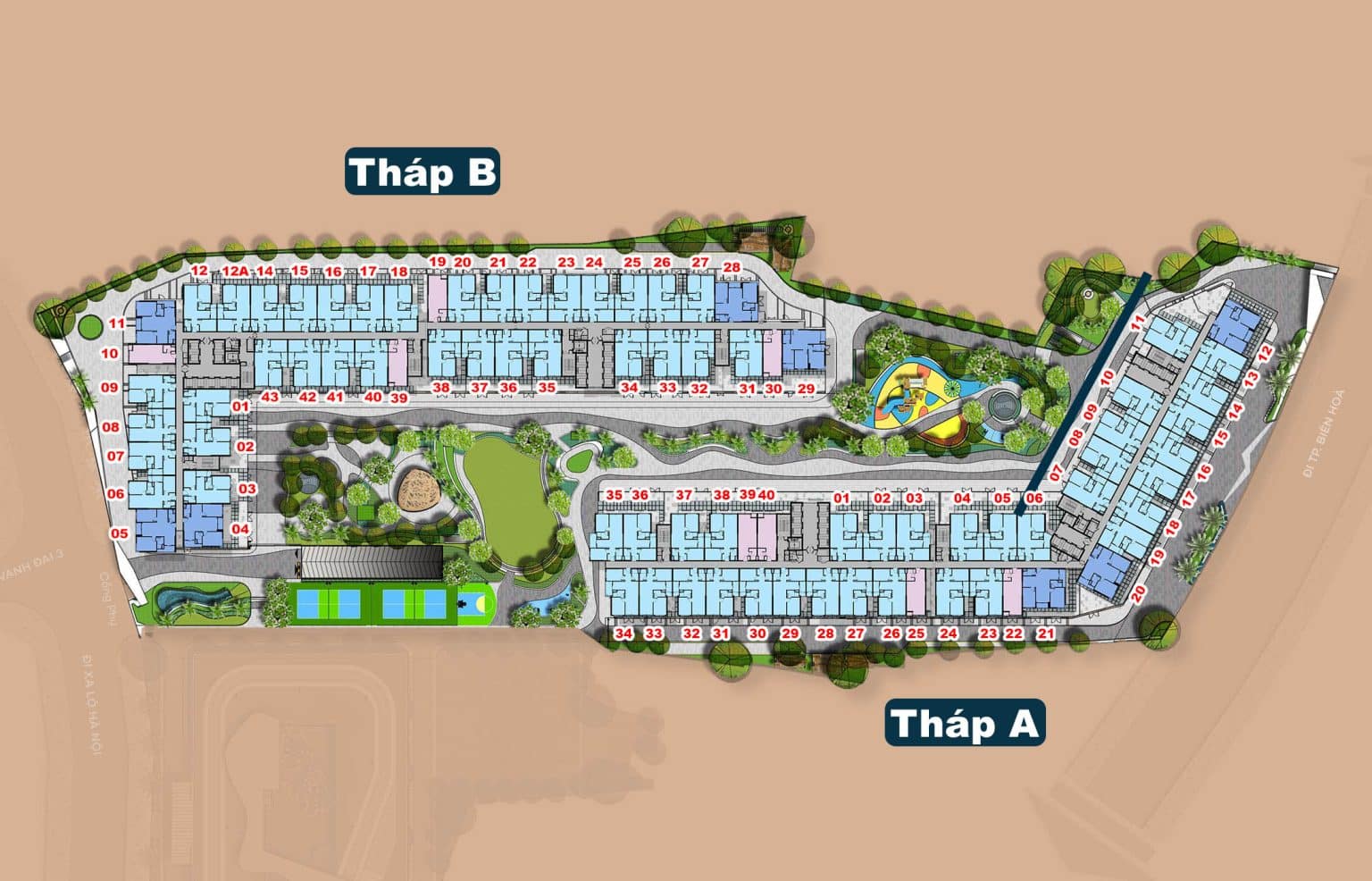 MẶT BẰNG RIVER COLECTION BÌNH DƯƠNG