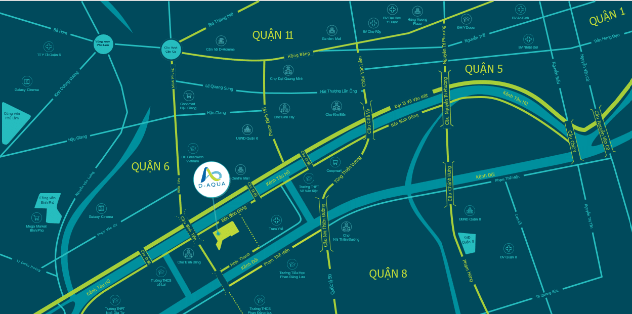 VỊ TRÍ DỰ ÁN D-Aqua